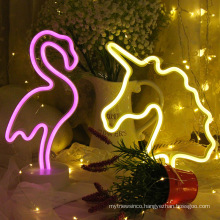 Chinese Manufacturer Custom Table Stand Led Sign Neon Night Lights for Bedroom